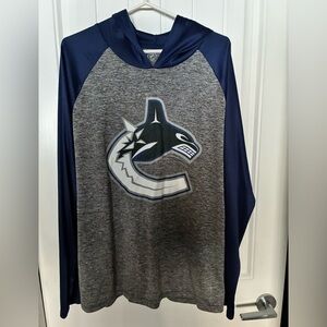 NHL Blue and Gray Vancouver Canucks Hoodie Unisex